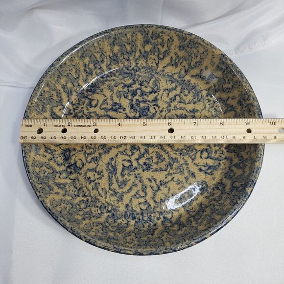 VTG Robinson Ransbottom Pottery USA Spatterware Stoneware Deep Dish Pie Plate - Picture 5 of 11